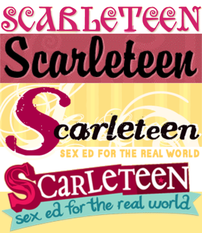 4 Scarleteen Logos